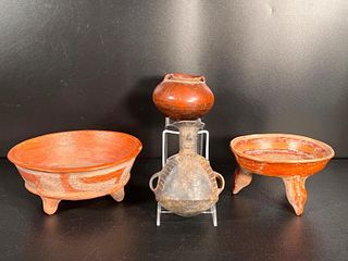 Four Pieces of Pre Columbian Pottery
