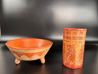 Two Pieces of Pre Columbian Style Pottery