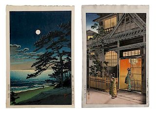 2 Japanese Prints (Tsuchiya Koitsu, Kawase Hasui)