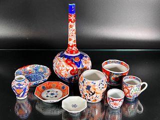 9 Japanese Vintage Imari Porcelains