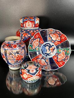 4 Japanese Vintage Imari Porcelains