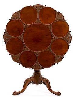 George III Style Walnut Supper Table, 20th C.