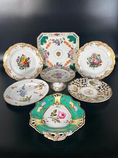 Lot of Continental Porcelain, 19thc.