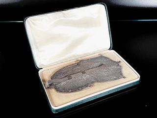 Whiting and Davis Sterling Silver Mesh Evening Bag