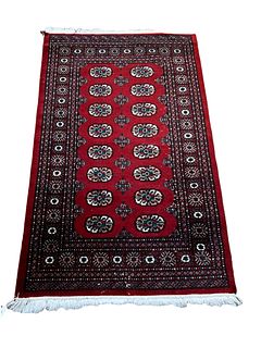 Red Turkomen Carpet, 6' x 3'7"