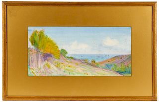 Dodge Macknight, "Coast of Brittany", Watercolor