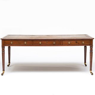 Late George III Mahogany Writing Table, stamped William Wilkinson