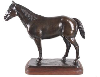 Joseph Mozer (Montana, c1975) Western Horse Bronze