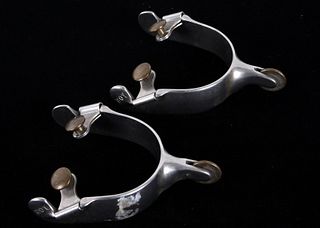 Roy Robinson Stainless Steel Discoidal Rowel Spurs