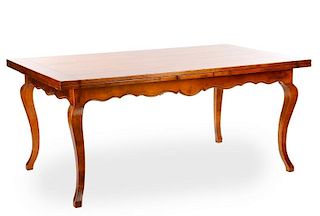 Provincial Style Maple Draw Leaf Dining Table