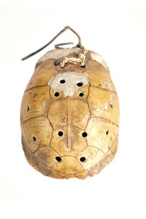 C. 1890- Southeastern Turtle Shell Pierced Rattle