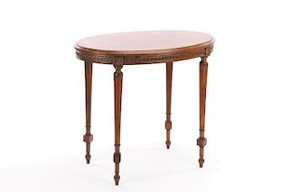 French Louis XVI Style Walnut Occasional Table
