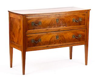 French Louis XVI Fruitwood Commode, 18th C