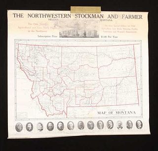 C. 1911 Clason's Guide Map Montana Advertisement