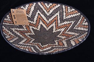 Traditional Zulu Isiquabetho Woven Basket
