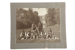 C. 1890 Montana Blackfeet Photograph by G.W. Sage