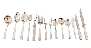 Towle "Old Lace" 66-Piece Sterling Flatware Set