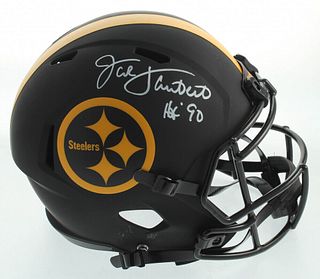 Jack Lambert Signed Steelers Full Size Replica  Eclipse Helmet Beckett 155733