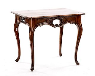 French Provincial Chestnut Tea Table, 19th C