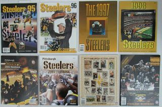 Lot of 8 Pittsburgh Steelers Yearbooks (1995-98  2000  2002-03  2005) 159412