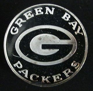 Green Bay Packers Super Bowl I & II Champions .999 Silver Round Coin