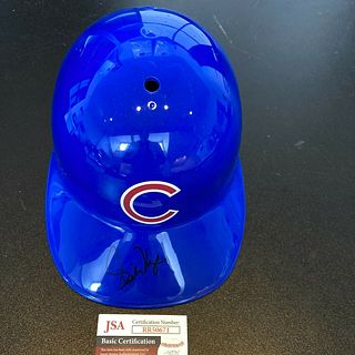 Rich Nye Signed Full Size Chicago Cubs Baseball Helmet 1969 Cubs JSA COA