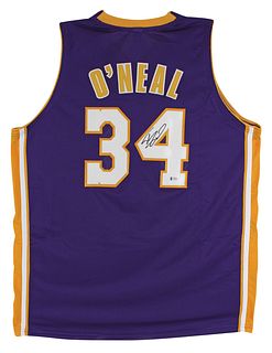 Shaquille O'Neal  Signed Purple Pro Style Jersey Autographed BAS