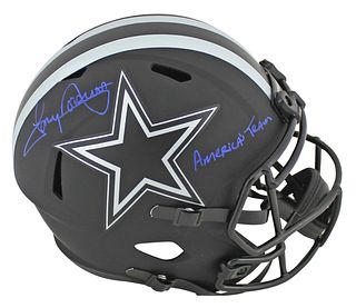 Cowboys Tony Dorsett "America\'s Team" Signed Eclipse F/S Speed Rep Helmet BAS