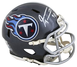 Titans Jevon Kearse  Signed Navy Speed Mini Helmet BAS Witnessed