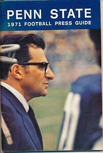 1971 Penn State Nittany Lions Football Season Press Media Guide 137238