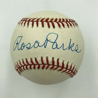 Extraordinary Rosa Parks Single Signed Baseball JSA COA Civil Rights Movement