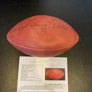 Johnny Unitas Signed Autographed Wilson NFL Game Football With JSA COA