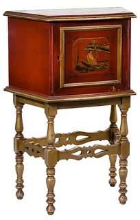 Chinoiserie Red Lacquer Humidor