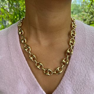 14k Gucci Link Style Necklace