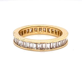 14k Baguette Diamond Eternity Ring