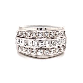 18k Art Deco Chevalier Diamond Ring