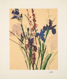 Forrest Moses, Mixed Flowers with Iris