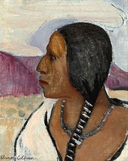 Eleanor Colburn, Untitled (Native Woman Profile)