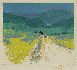Gustave Baumann, Bound for Taos, 1930