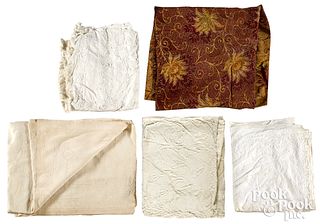 Group of early textiles