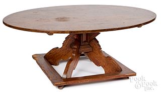 Mahogany and pine low table