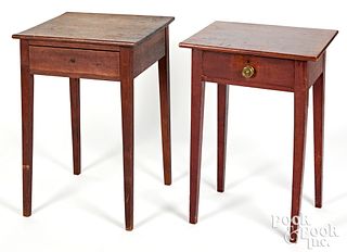 Two Federal one drawer stands, 19th c.