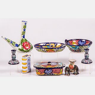 Collection of Mexican Serving and Decorative Items