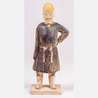Chinese Pottery Figure of a Man