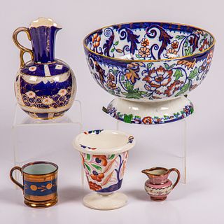 English Lustre and Gaudy Porcelain