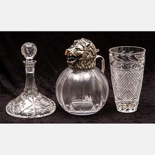 Unmarked Cut Crystal and Glass Items