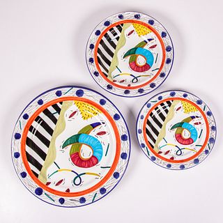 Susan Eslick (20th Century) Hand Painted Partial Dinner Service