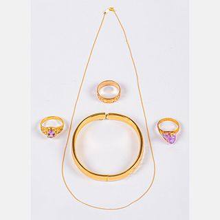 Three Gold Plated Rings