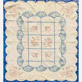 American Hand Stitched Quilt,