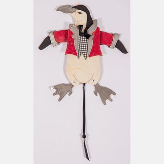 Dee Segula (20th Century) Articulated Penguin Puppet